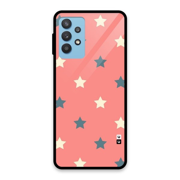 Diagonal Stars Glass Back Case for Galaxy M32 5G