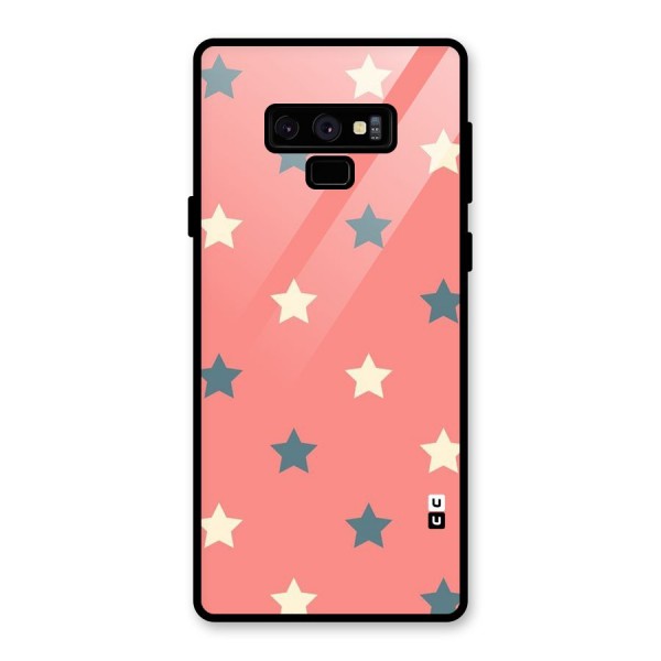 Diagonal Stars Glass Back Case for Galaxy Note 9