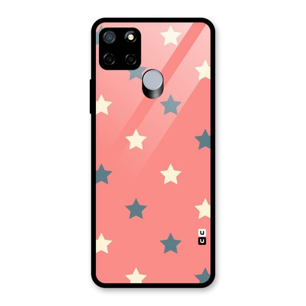 Diagonal Stars Glass Back Case for Realme C15