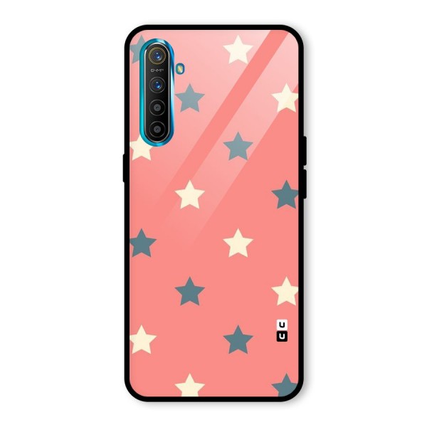 Diagonal Stars Glass Back Case for Realme XT