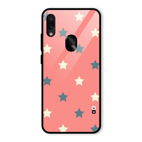 Diagonal Stars Glass Back Case for Redmi Note 7