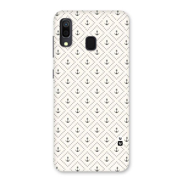 Diamond Anchor Design Back Case for Galaxy A20