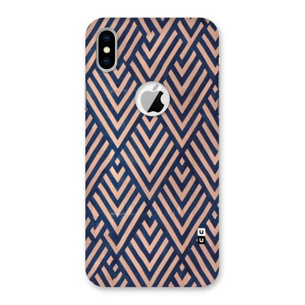 Diamond Blues Back Case for iPhone XS Logo Cut