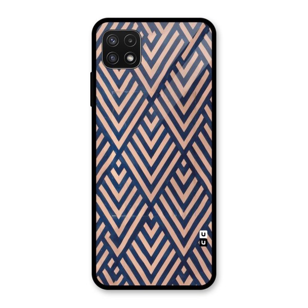 Diamond Blues Glass Back Case for Galaxy A22 5G