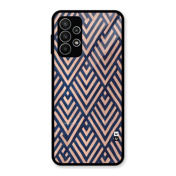 Diamond Blues Glass Back Case for Galaxy A23