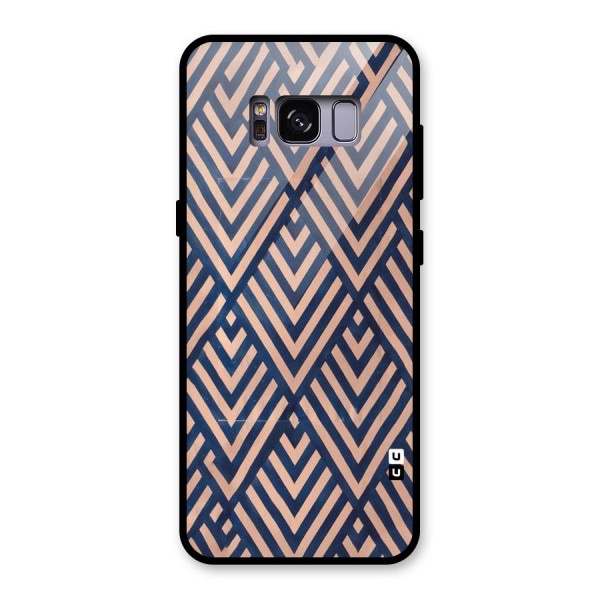 Diamond Blues Glass Back Case for Galaxy S8