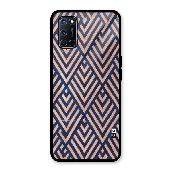 Diamond Blues Glass Back Case for Oppo A52