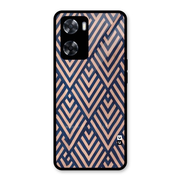 Diamond Blues Glass Back Case for Oppo A57 2022