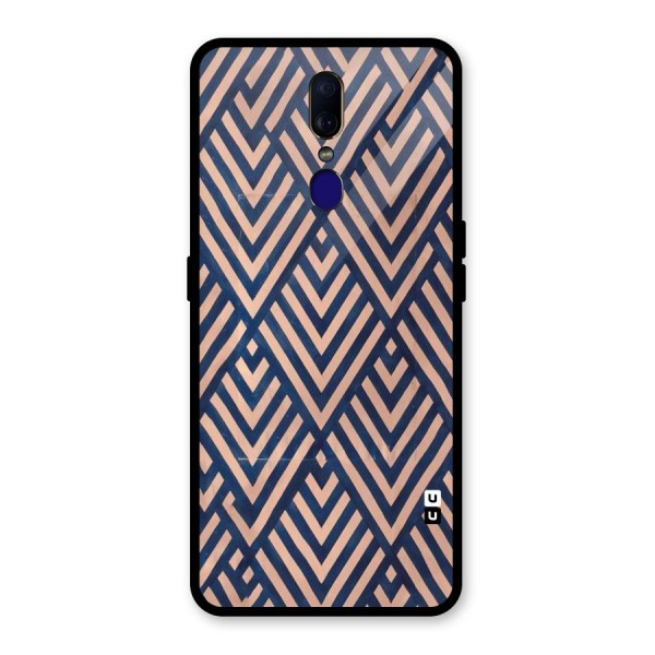 Diamond Blues Glass Back Case for Oppo F11