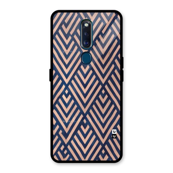 Diamond Blues Glass Back Case for Oppo F11 Pro