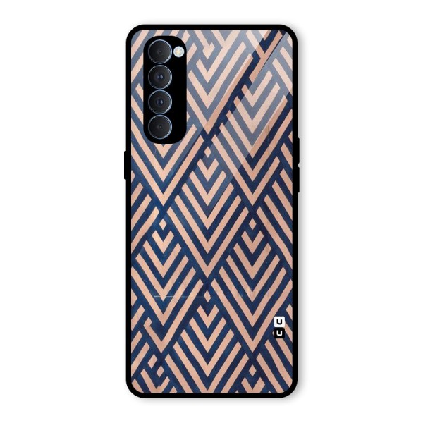 Diamond Blues Glass Back Case for Oppo Reno4 Pro