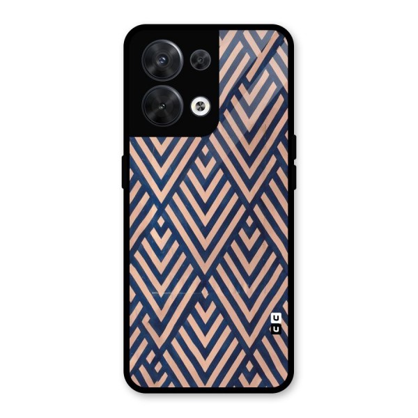 Diamond Blues Glass Back Case for Oppo Reno8 5G