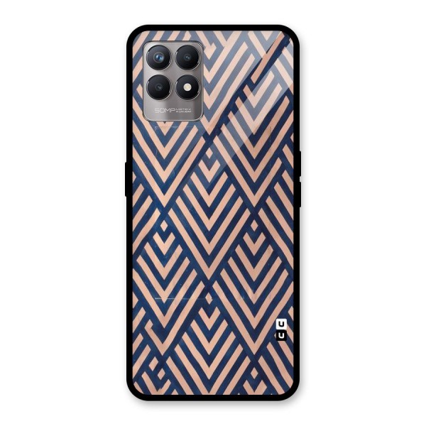 Diamond Blues Glass Back Case for Realme 8i