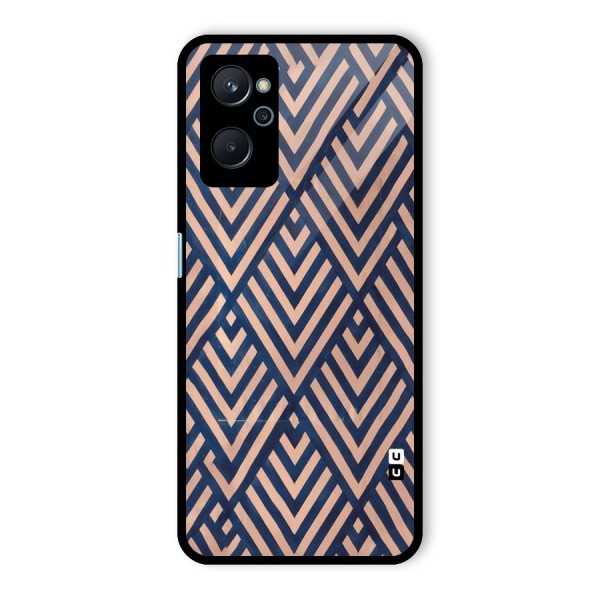 Diamond Blues Glass Back Case for Realme 9i