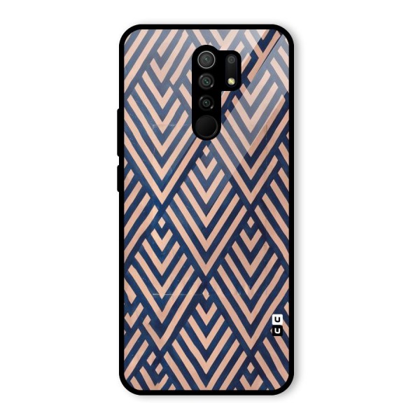 Diamond Blues Glass Back Case for Redmi 9 Prime