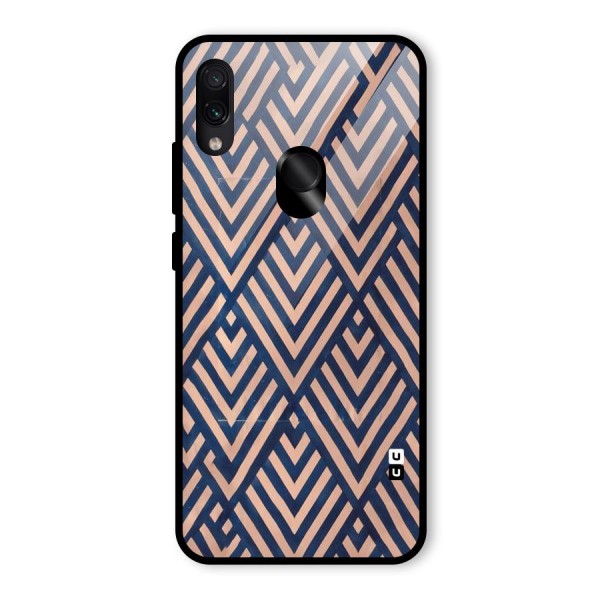 Diamond Blues Glass Back Case for Redmi Note 7