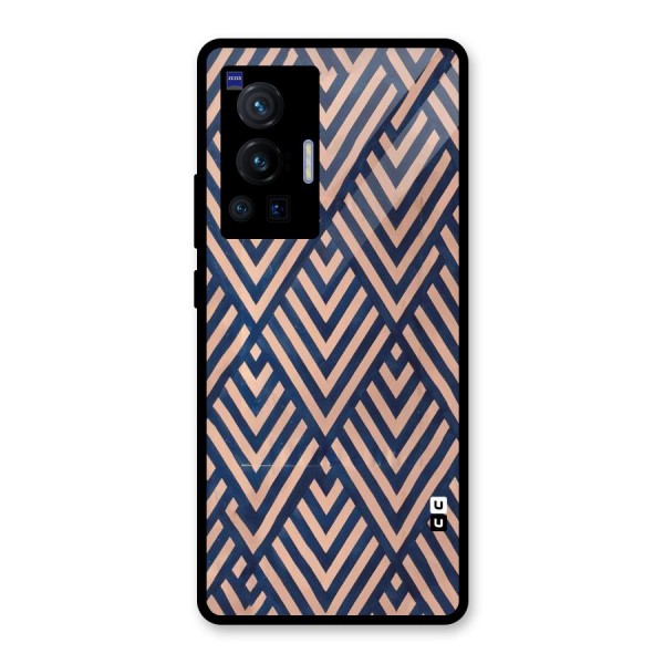 Diamond Blues Glass Back Case for Vivo X70 Pro