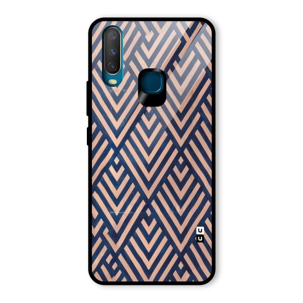 Diamond Blues Glass Back Case for Vivo Y12