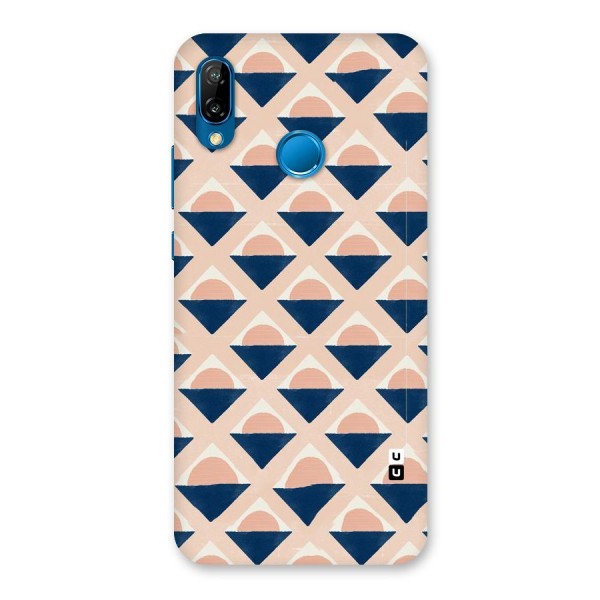 Diamond Circle Pattern Back Case for Huawei P20 Lite