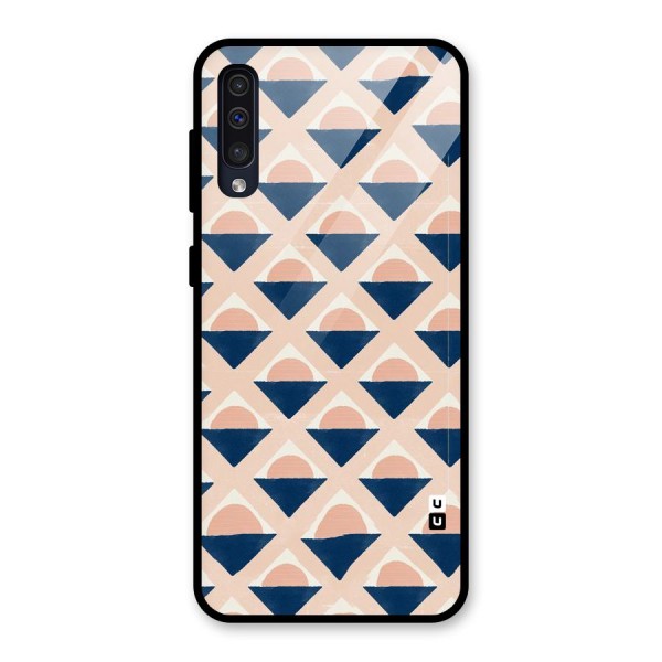 Diamond Circle Pattern Glass Back Case for Galaxy A50s