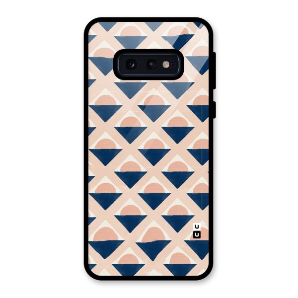 Diamond Circle Pattern Glass Back Case for Galaxy S10e