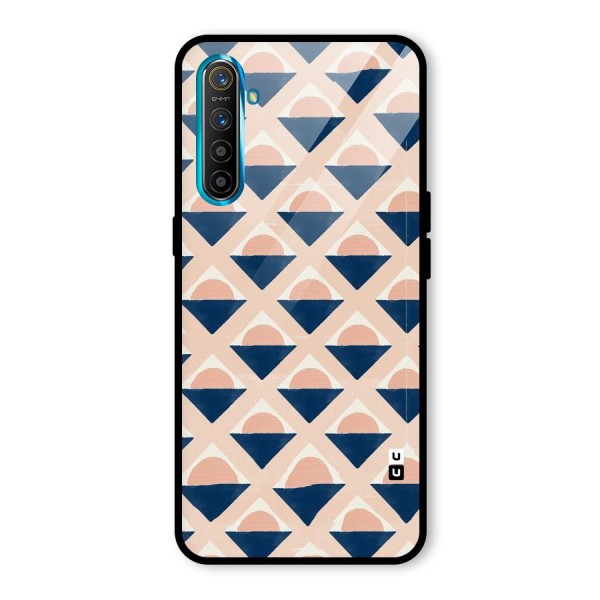 Diamond Circle Pattern Glass Back Case for Realme XT