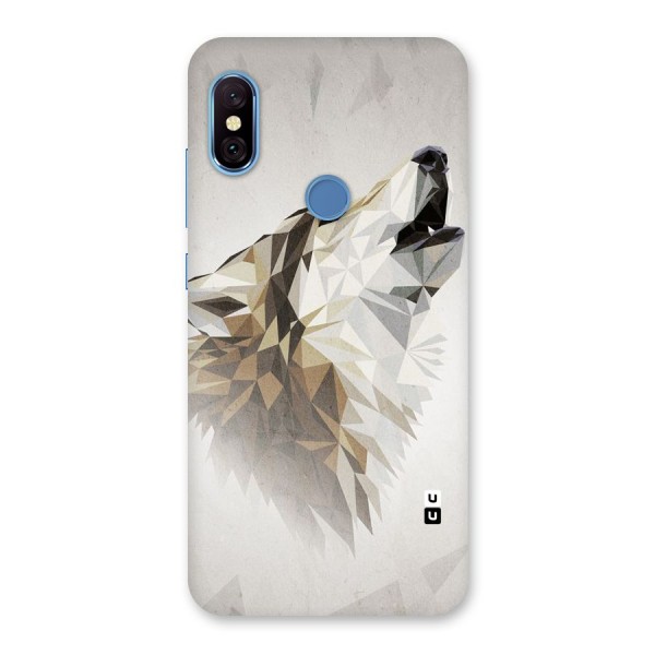 Diamond Wolf Back Case for Redmi Note 6 Pro