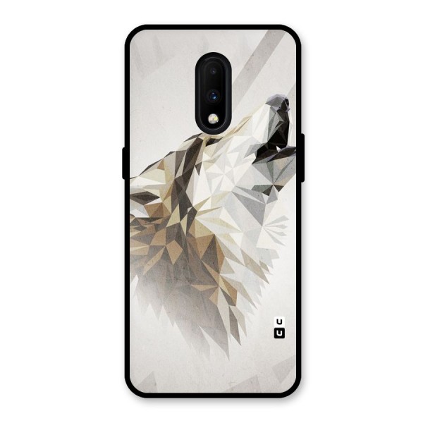 Diamond Wolf Glass Back Case for OnePlus 7