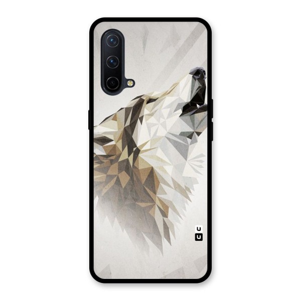 Diamond Wolf Glass Back Case for OnePlus Nord CE 5G