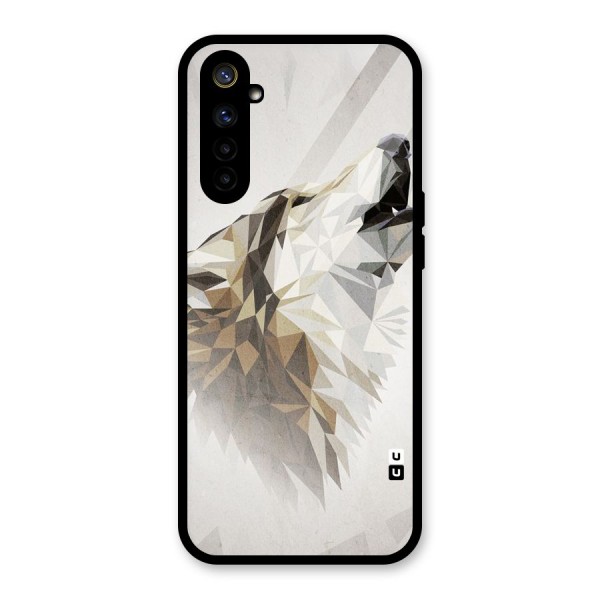 Diamond Wolf Glass Back Case for Realme 6