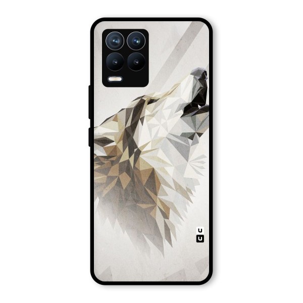 Diamond Wolf Glass Back Case for Realme 8