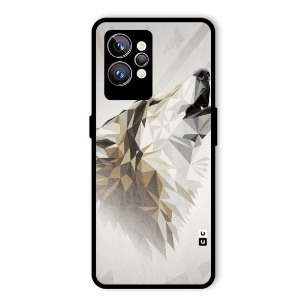 Diamond Wolf Glass Back Case for Realme GT2 Pro