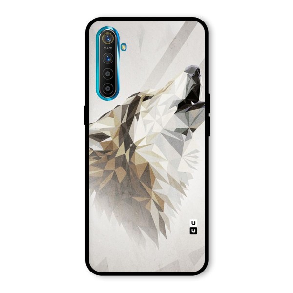 Diamond Wolf Glass Back Case for Realme X2