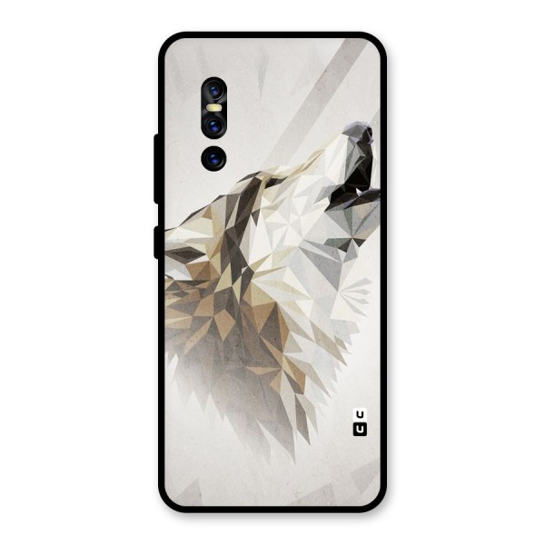 Diamond Wolf Glass Back Case for Vivo V15 Pro