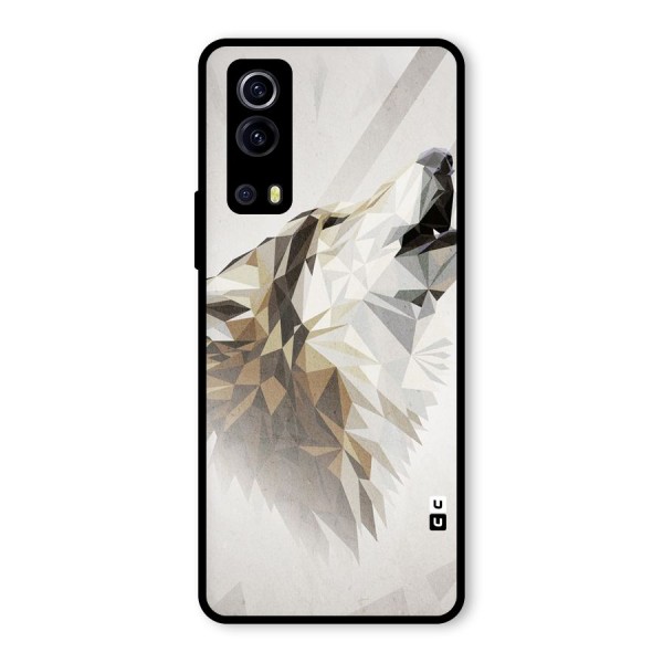 Diamond Wolf Glass Back Case for Vivo iQOO Z3