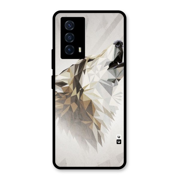 Diamond Wolf Glass Back Case for Vivo iQOO Z5