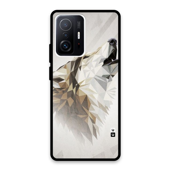 Diamond Wolf Glass Back Case for Xiaomi 11T Pro