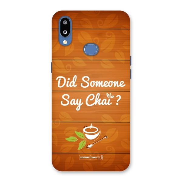 Did Someone Say Chai Back Case for Galaxy M01s