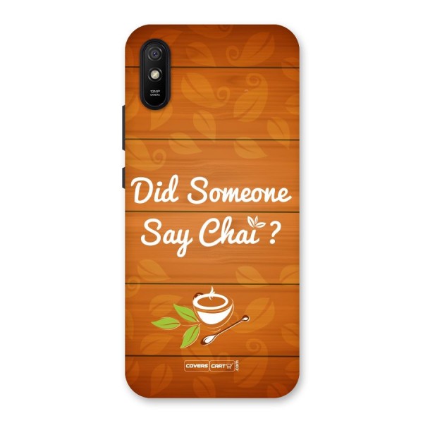 Did Someone Say Chai Back Case for Redmi 9i