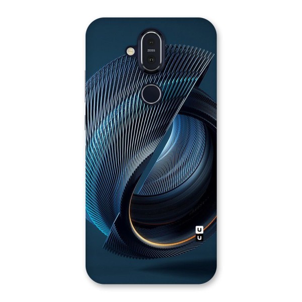 Digital Circle Pattern Back Case for Nokia 8.1