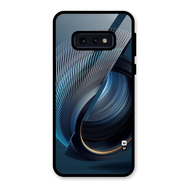 Digital Circle Pattern Glass Back Case for Galaxy S10e