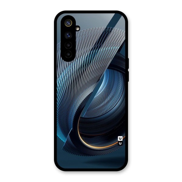 Digital Circle Pattern Glass Back Case for Realme 6i