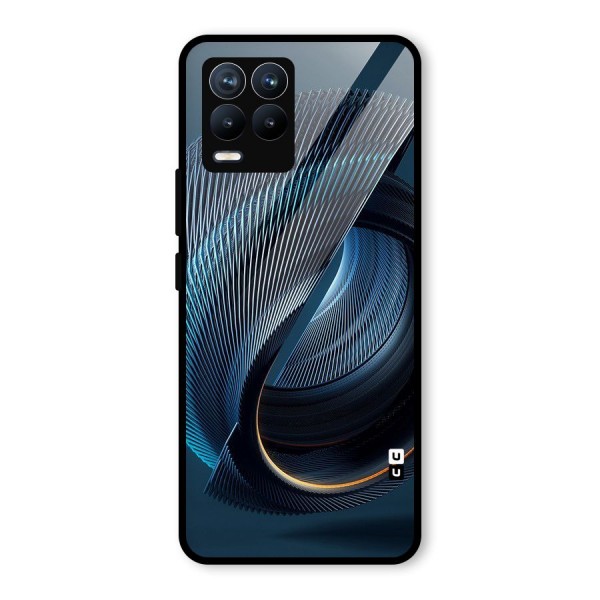 Digital Circle Pattern Glass Back Case for Realme 8