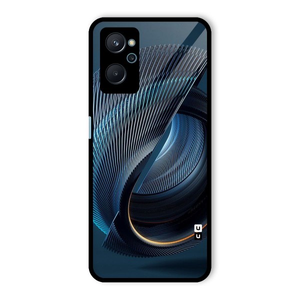 Digital Circle Pattern Glass Back Case for Realme 9i