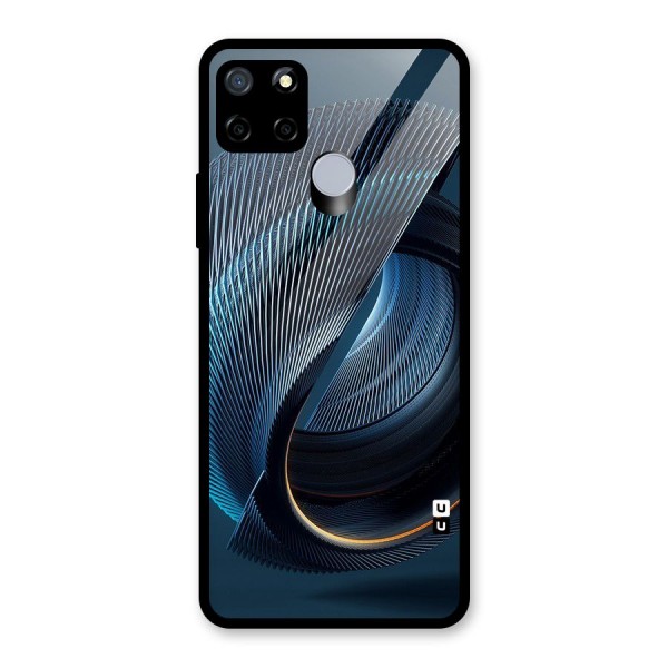 Digital Circle Pattern Glass Back Case for Realme C12