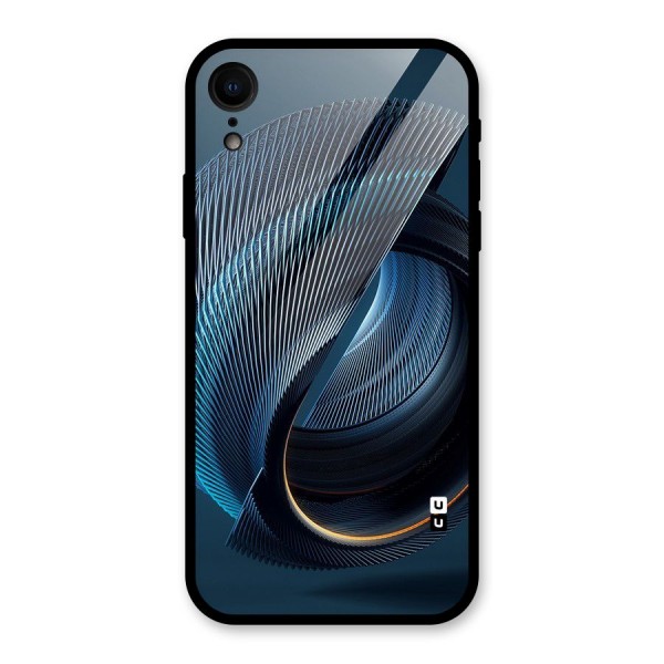 Digital Circle Pattern Glass Back Case for XR