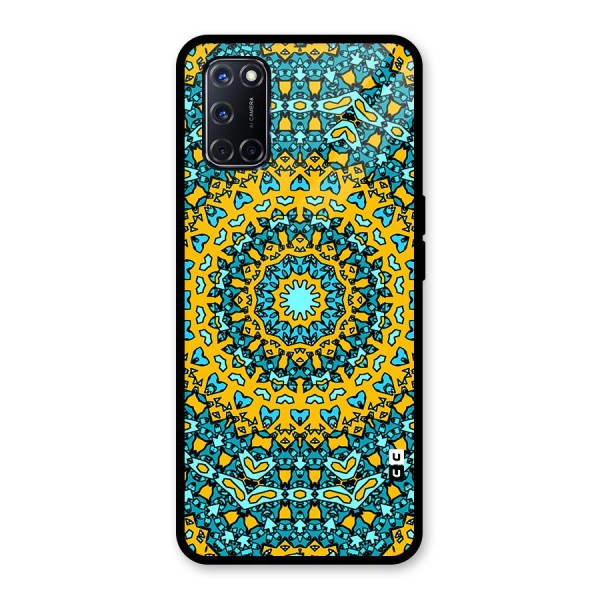 Digital Mandala Art Glass Back Case for Oppo A52