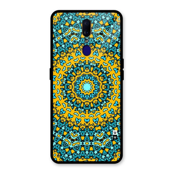 Digital Mandala Art Glass Back Case for Oppo F11