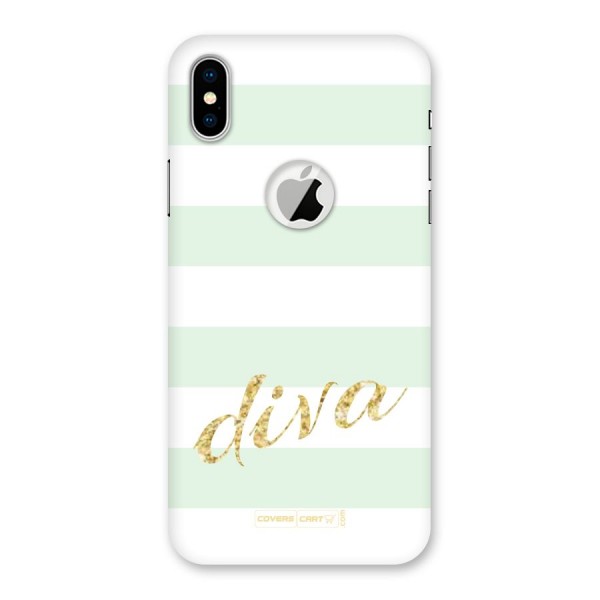 Diva Back Case for iPhone XS Logo Cut