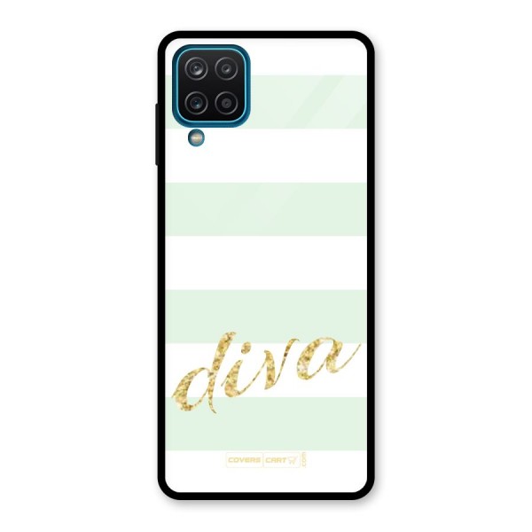 Diva Glass Back Case for Galaxy A12